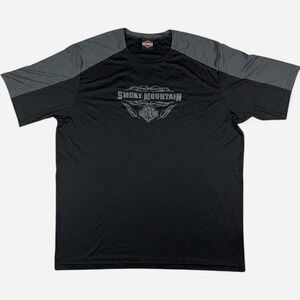Harley Davidson smoky mountain athletic t shirt